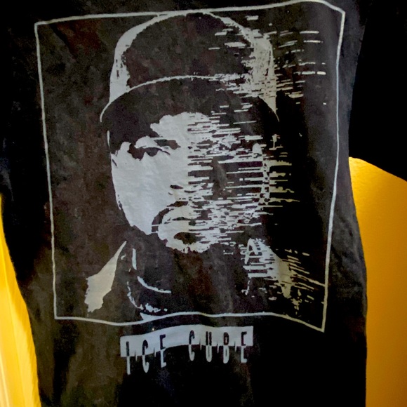 Retro ICE CUBE Marbled Blue Hip Hop RAP Men’s S T-Shirt NWT MINT - Picture 2 of 5